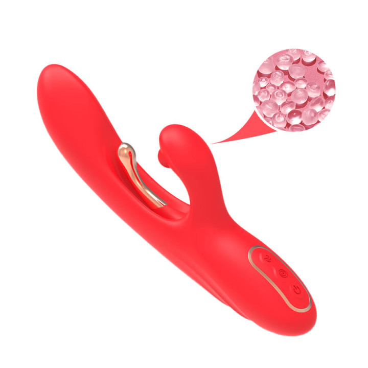 Armony - g-Spot And Clitoris Stimulator Vibrator With Oscillating Tongue Red