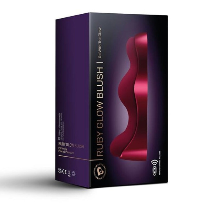 Rocks-Off - Vibrador Ponto g Ruby Glow Blush Vermelho