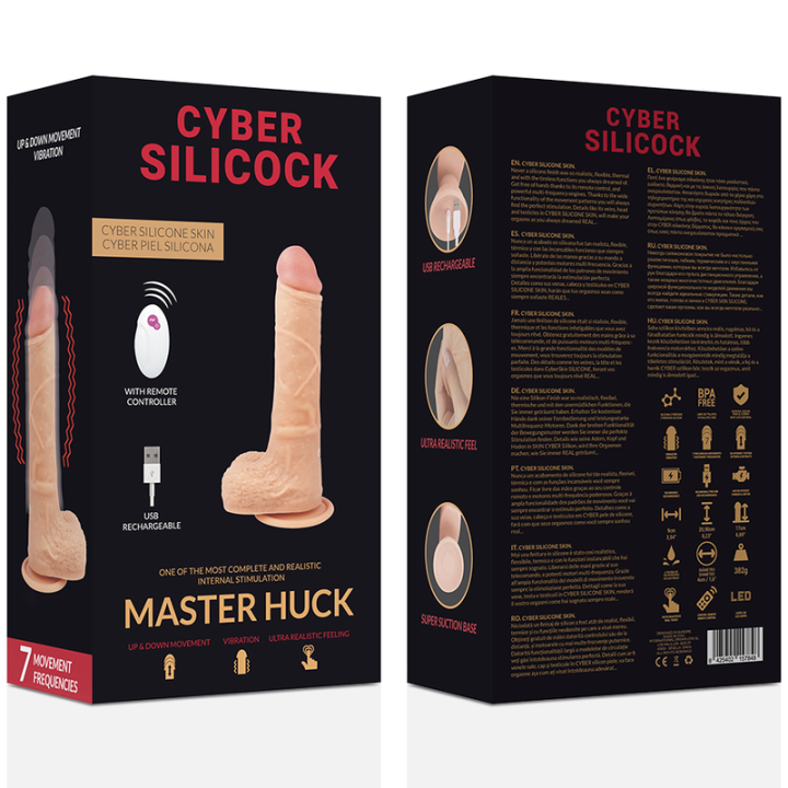 Cyber Silicock - Pilot Realistyczny Master Huck 20.9 cm -o- 4 cm