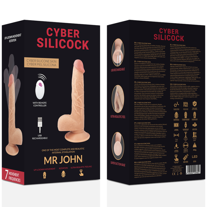 Cyber Silicock - Télécommande Réaliste mr John 23.88 cm -o- 4.3 cm