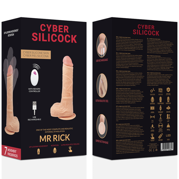 Cyber Silicock - Telecomando Realistico mr Rick 20.9 cm -o- 4 cm