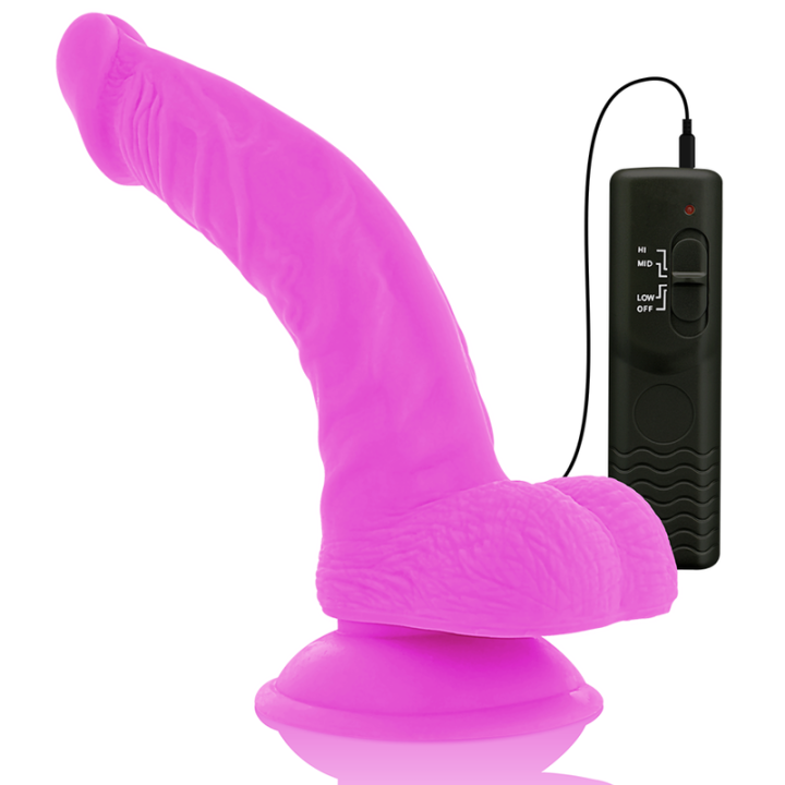 Diversia - Dildo Vibrant Flexible Violet 21.5 cm -o- 4.5 cm