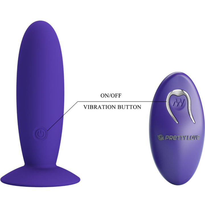 Pretty Love - Youth Plug Anal Vibrator Remote Control Violet