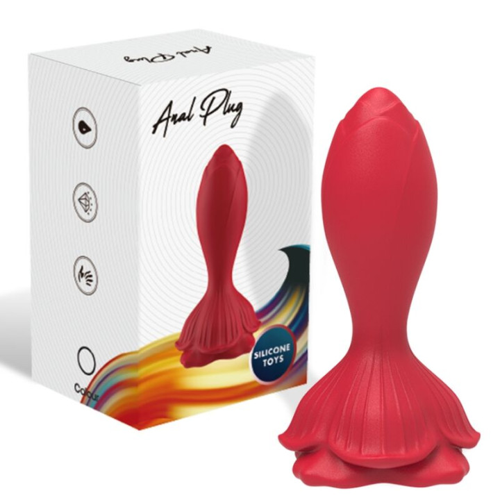 Armony - Vibrateur Rose & Plug Anal Petite Télécommande Rouge