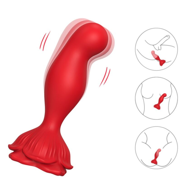 Armony - Vibrateur Rose & Plug Anal Télécommande Rouge