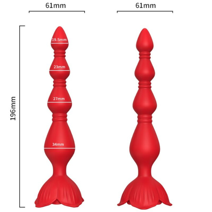 Armony - Pagode Vibrador Rosa e Plug Anal Vermelho