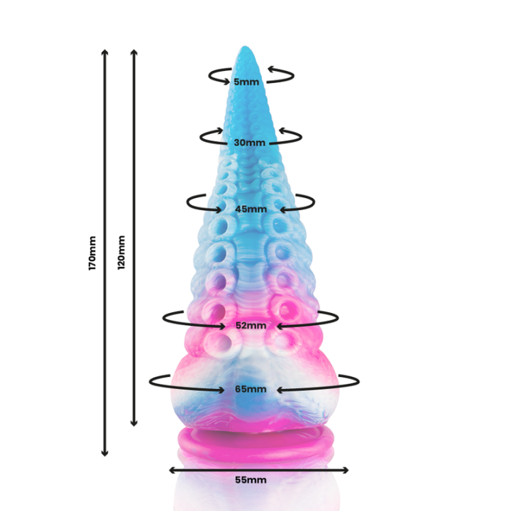 Epic - Dildo Con Tentacoli Blu Phorcys Taglia Piccola