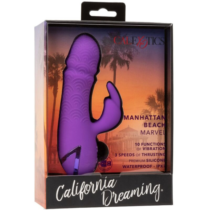 Calexotics - Manhattan Beach Marvel Vibrateur Rabbit Violet Par California Dreaming