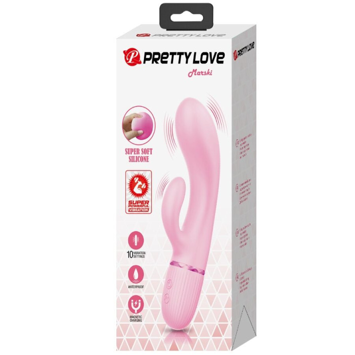 Pretty Love - Marski Rabbit Vibrator & g-Spot Pink