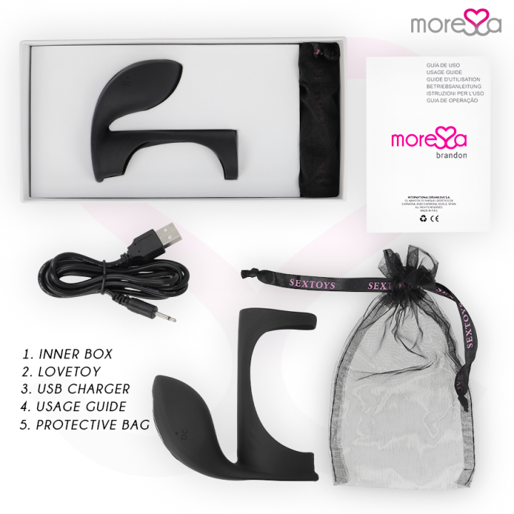 Moressa - Anel Vibrador Brandon Com Tampa