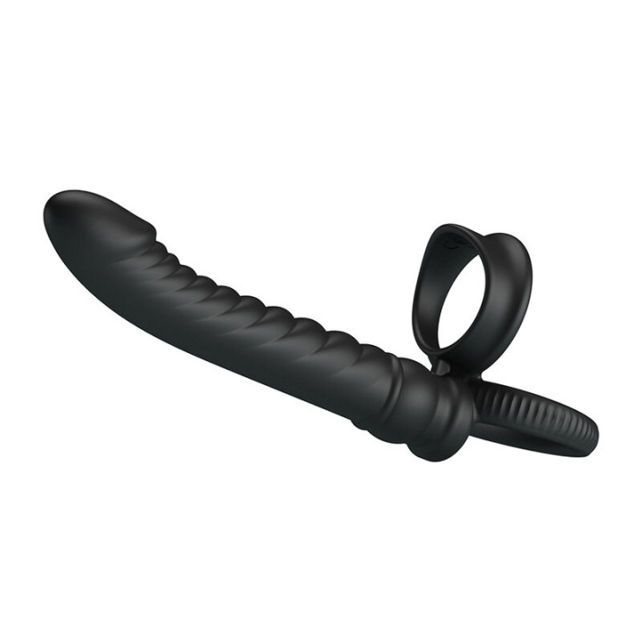 Pretty Love - Merritt Anal Vibrator With Ring And Vibration Black