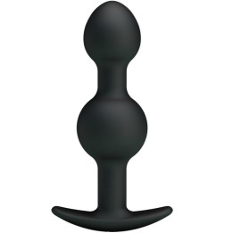 Pretty Love - Special Stimulation Silicone Anal Balls 10.3 cm Black