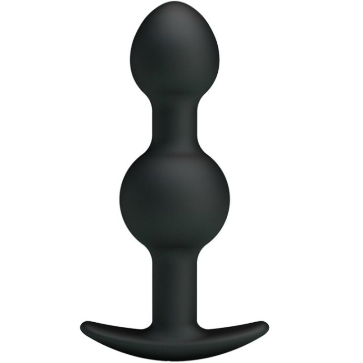 Pretty Love - Bolas Anales Silicona Estimulacion Especial 10.3 cm Negro
