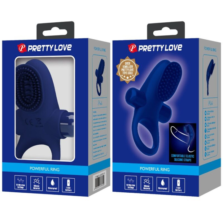 Pretty Love - Palle Anel Com Vibrao Azul