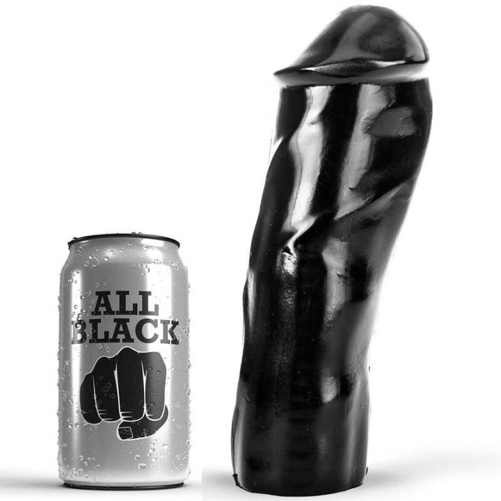All Black - Gode Réaliste 20 cm