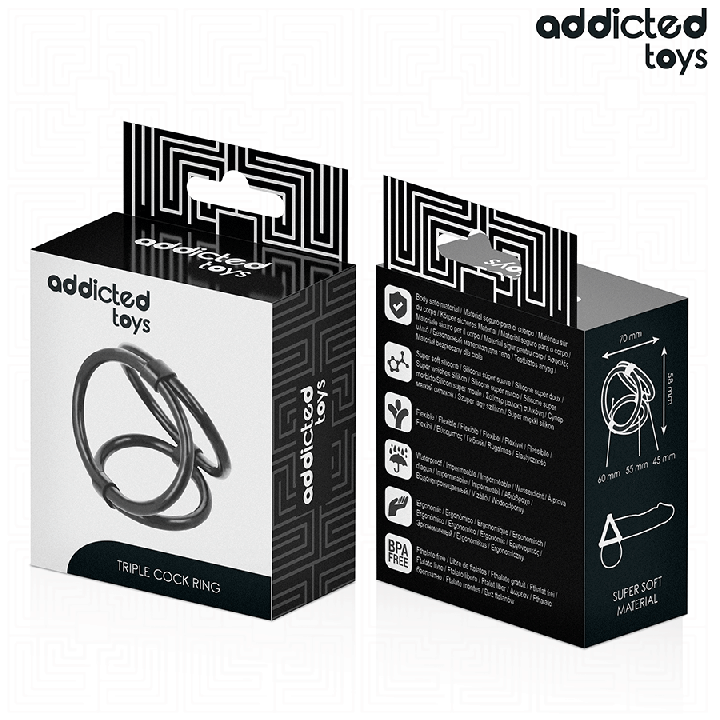 Addicted Toys - Anel Triplo Para o Pênis