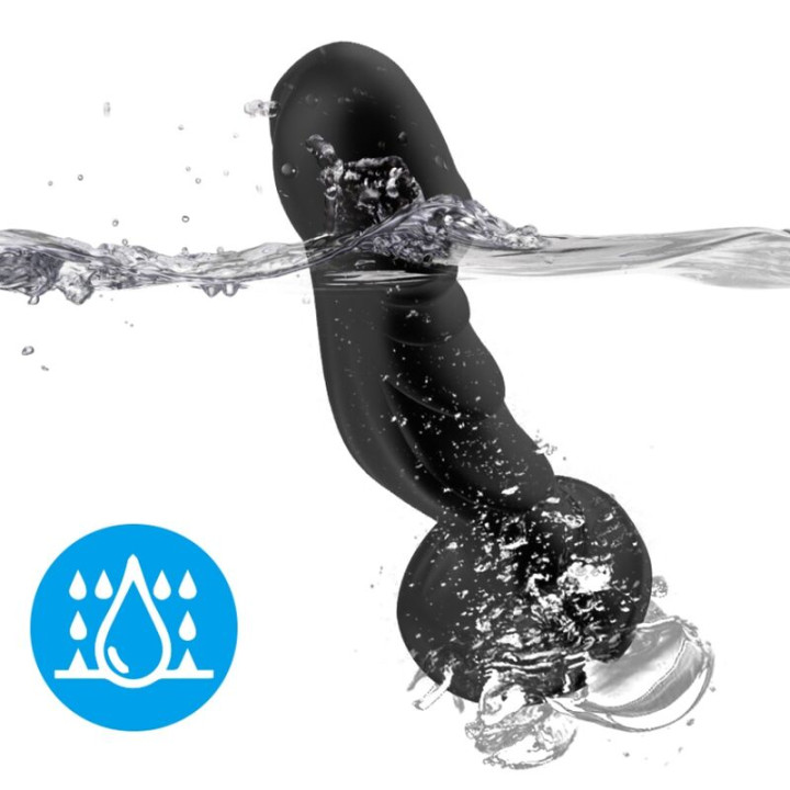 Armony - Vibratore Dildo e Telecomando Plug Anale Nero