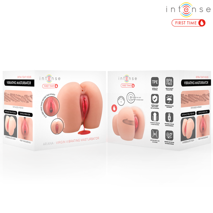 Intense First Time - Ariana Virgin Vibrator-Masturbator Mit Blutung