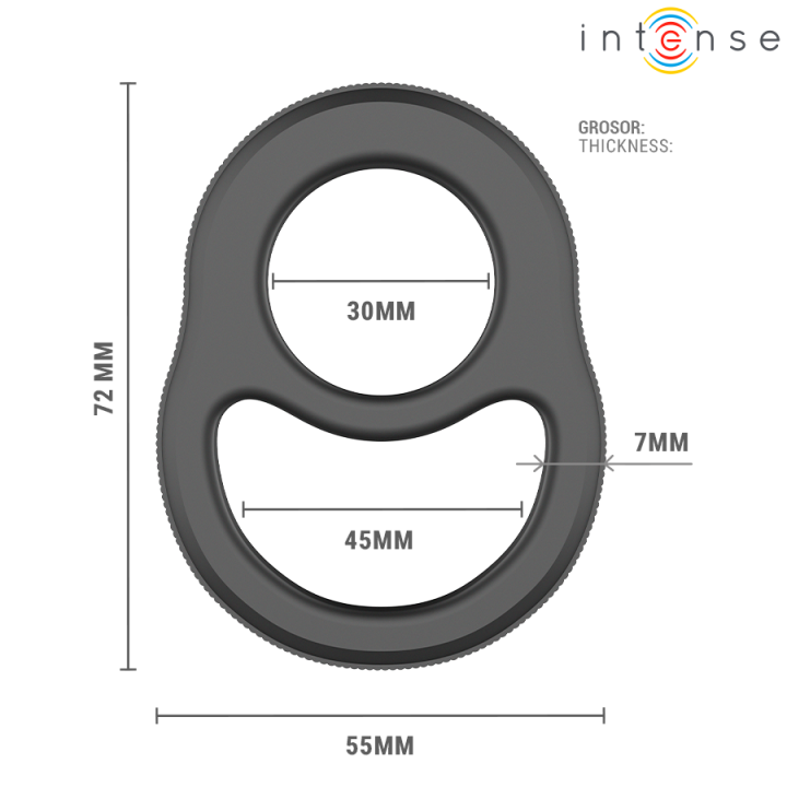 Intense - Richard Double Penis Ring Model 1