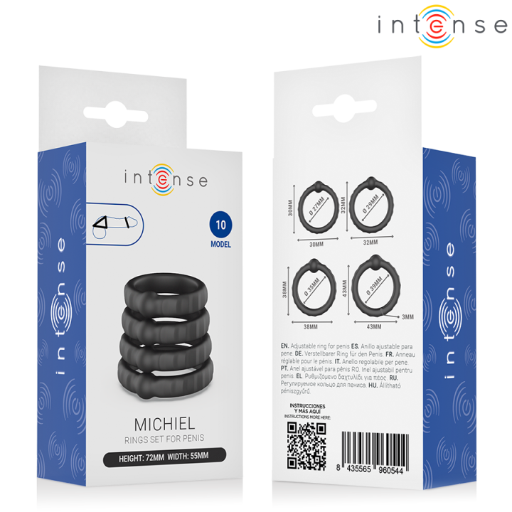 Intense - Michiel Set de 4 Anillos Modelo 10