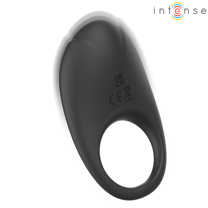 Intense - Merlotte Vibrating Penis Ring With Clitoris Stimulation Black