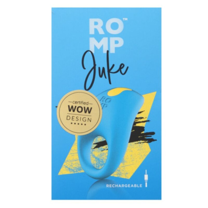 Romp - Juke Silikonowy Penis Ring z Wibratorem do Stymulacji Łechatki