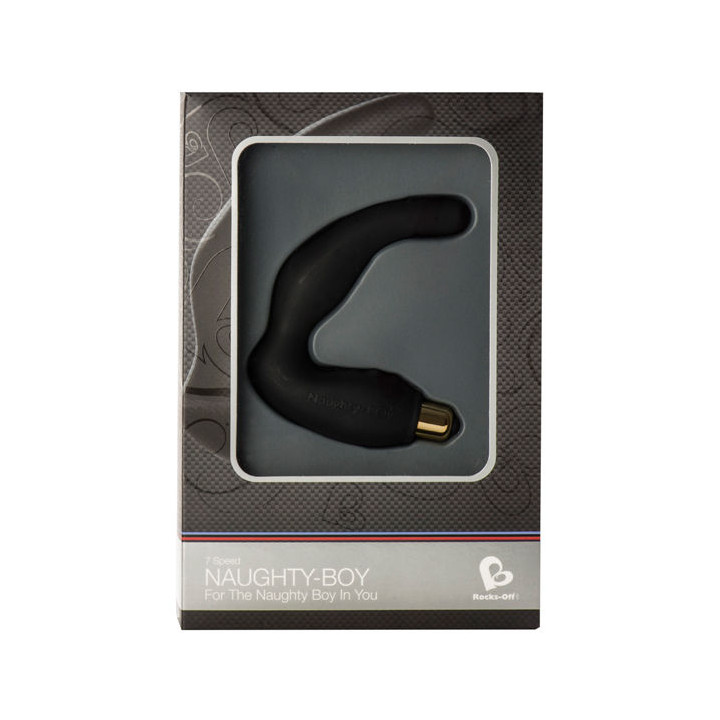 Rocks-Off - Massaggiatore Punto g Maschio Naughty-Boy 7 v Nero
