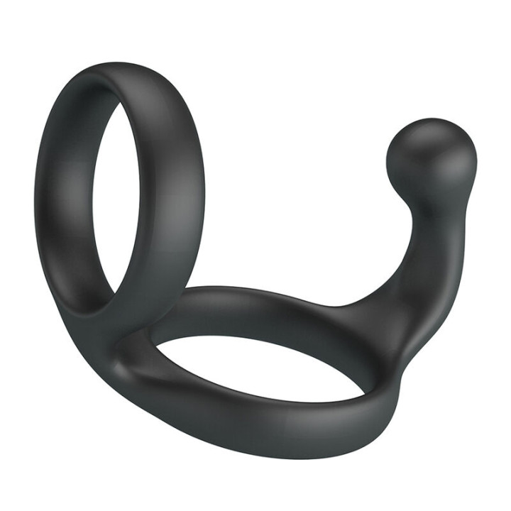 Crazy Bull - Anello Doppio Per Pene e Testicoli Florian Nero
