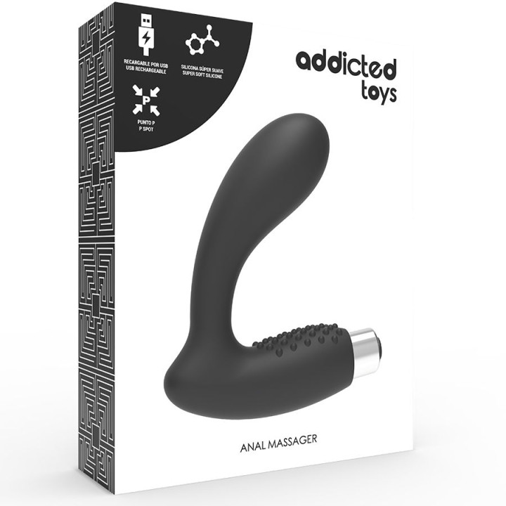 Addicted Toys - Vibratore Prostatico Ricaricabile Modello 5 - Nero