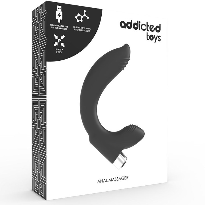 Addicted Toys - Prostatic Vibrator Rechargeable Model 7 - Black