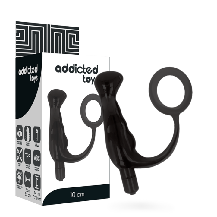 Addicted Toys - Vibratore Prost Tico Nero 10 cm