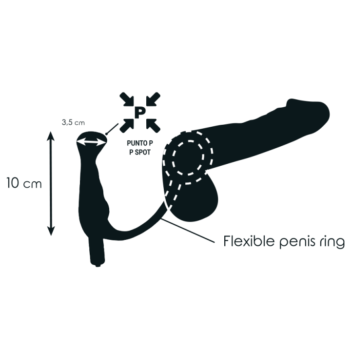 Addicted Toys - Vibrator Prost Tico Black 10 cm