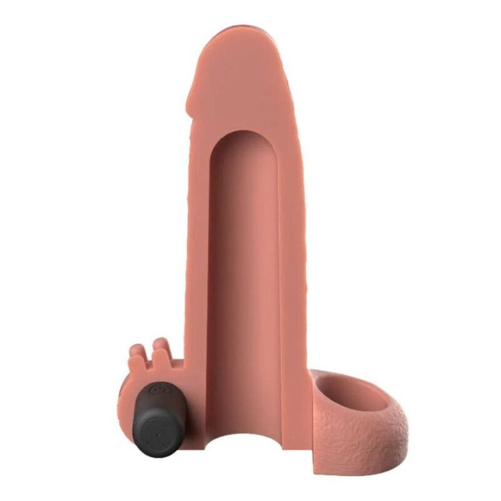 Fantasy x-Tensions - Vibrante Realistico Manicotto Per Pene da 5 cm, Beige