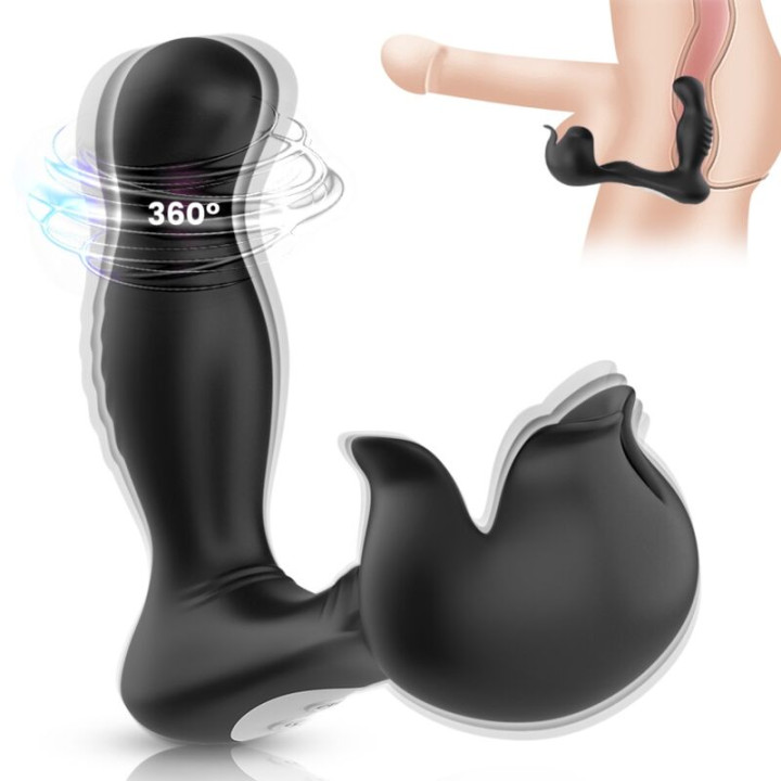 Armony - Surround Vibrator Anal & Stimulator Hoden Fernbedienung Schwarz