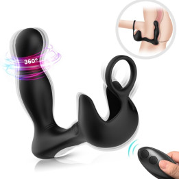 Armony - Surround Vibrator Anal & Stimulator Hoden & Ring Fernbedienung Schwarz