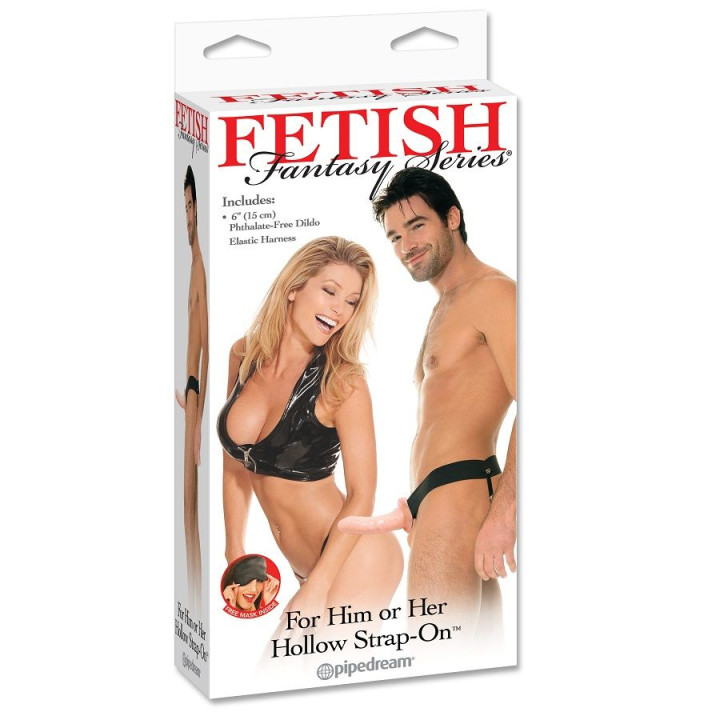 Fetish Fantasy Series - Arnes Oco Ajustável de Carne Strap on 15 cm