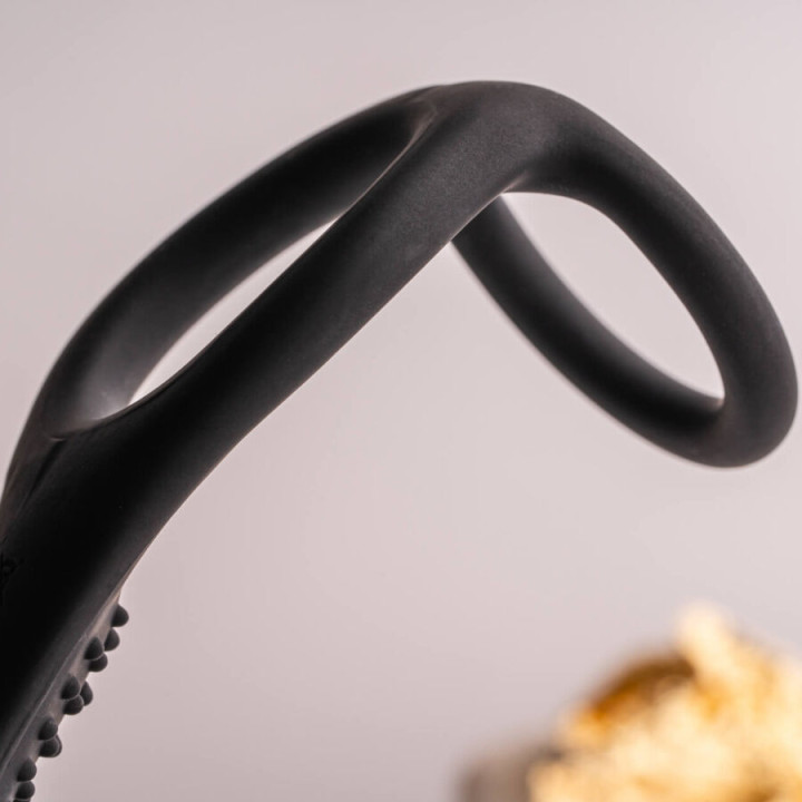 Rocks- Off - ro- Zen Rro Plug Anal Con Anillo Vibrador Para el Pene Negro