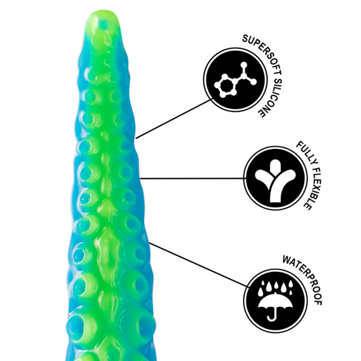 Epic - Gode Tentacle Mince Fluorescent Scylla Grande Taille