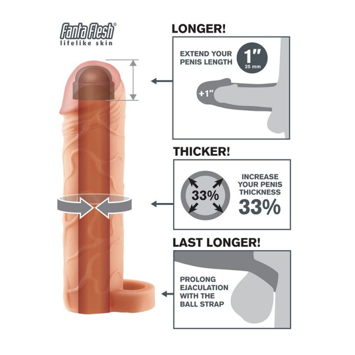 Fantasy x- Tensions - Perfect 1 Extensión Pene Con Correa