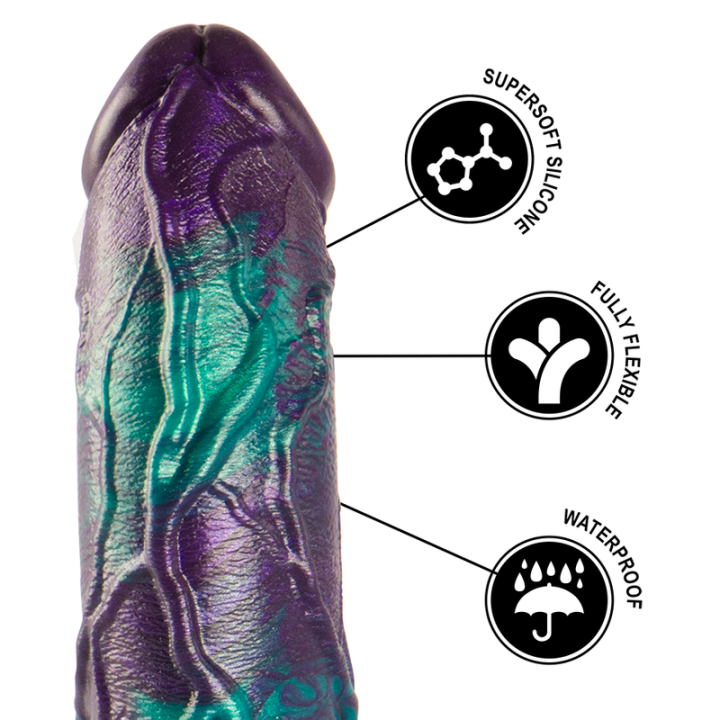 Epic - Basilisk Dildo Doppelt Schuppig Vergnügen, Grosse Grösse