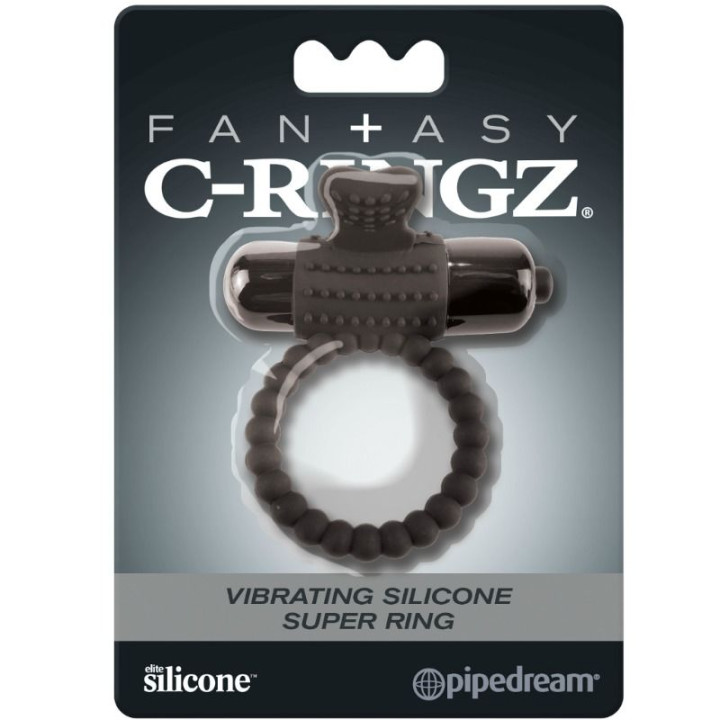 Fantasy c-Ringz - Anello Vibrante in Silicone Nero