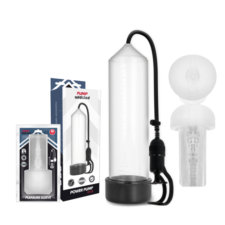 Pump Addicted - Rx5 Trasparente Con Masturbatore
