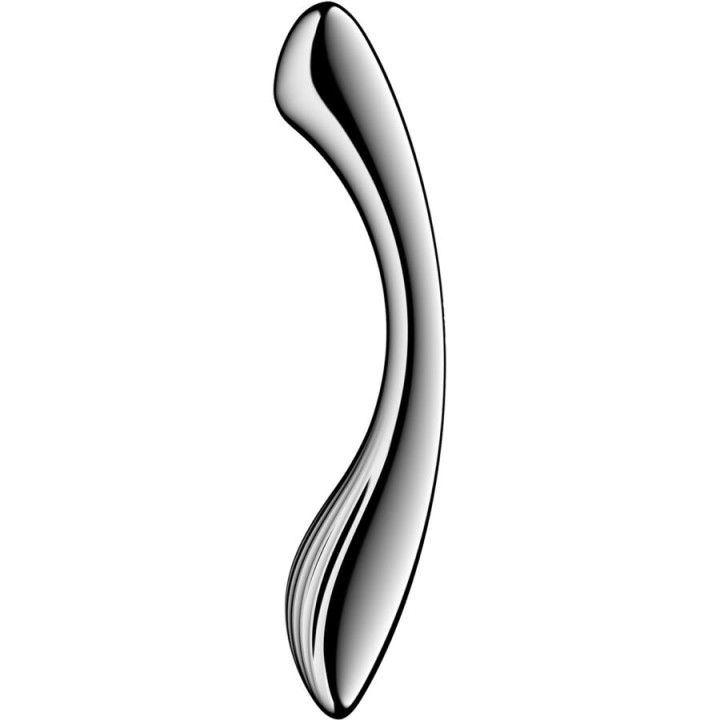 Satisfyer - Dildo a Doppia Estremità in Acciaio Inox Pure Gravity 1
