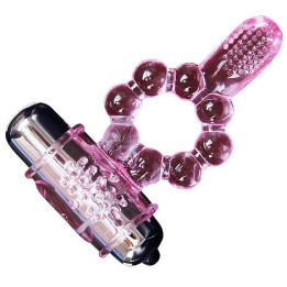 Baile - Anello in Silicone 10 Ritmi di Lingua Con Vibrazione Rosa