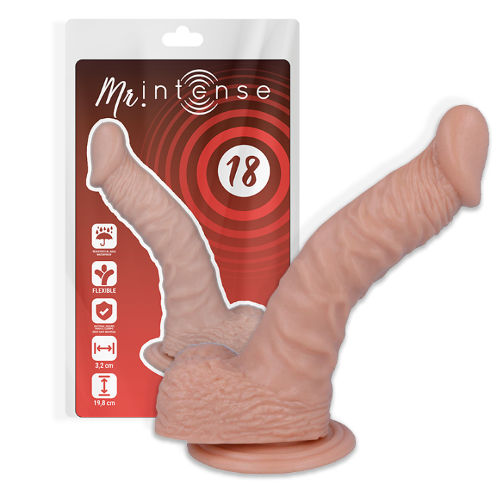 Mr Intense - 18 Pene Realístico 19.8 cm -o- 3.2 cm