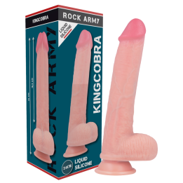 Rockarmy - Liquide Silicone Premium Kingcobra Réaliste 24 cm -o- 4.77 cm