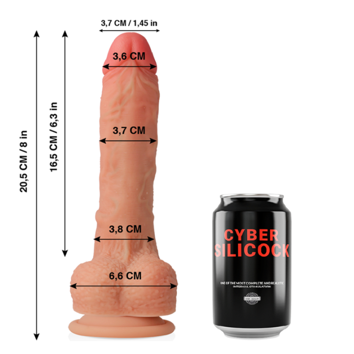 Cyber Silicock - Connor Ultra Realistic Soft Liquid Silicone 20.5 cm -o- 3.7 cm