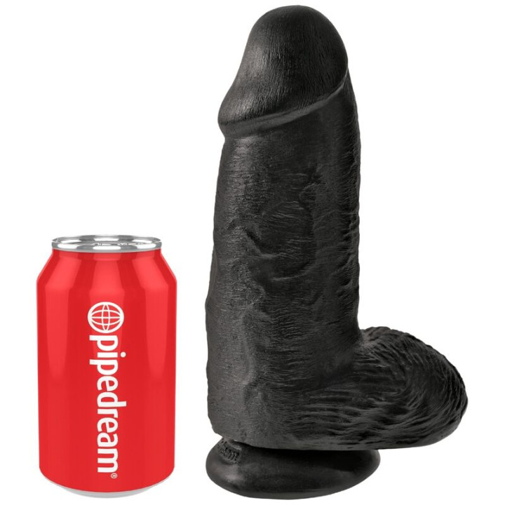 King Cock - Pénis Réaliste Chubby 23 cm Noir
