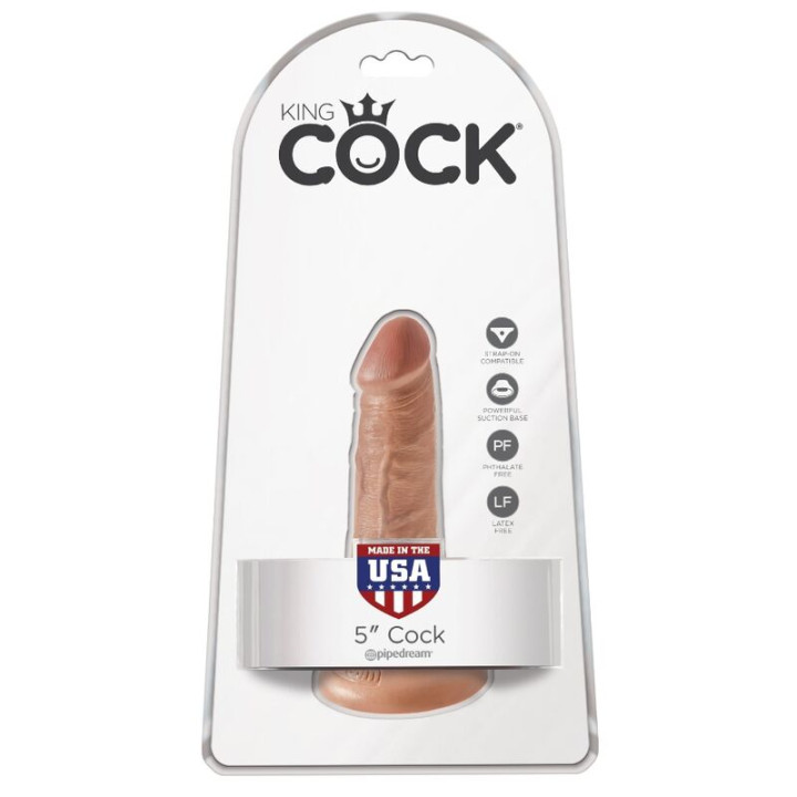 King Cock - Pene Realístico 12 cm Caramelo