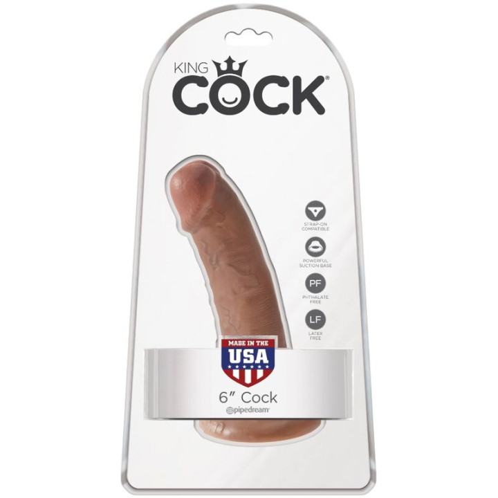King Cock - Pene Realístico 15 cm Caramelo
